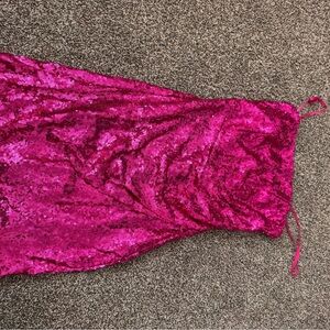 Altar'd State Vibrant Pink Sequin Detail Dress